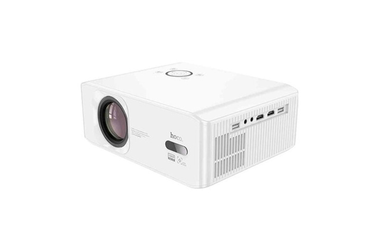 Hoco. DT3 Smart Elektrik Otomatik Odaklanma Özellikli 1080P Android Wifi Kablolu Projeksiyon Cihazı - Beyaz