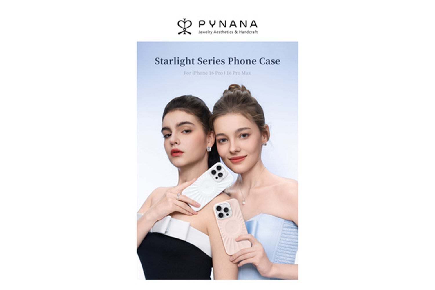 Pynana PN-17XM4 Starlight Series Phone Case For İP 17 Pro Max Pink