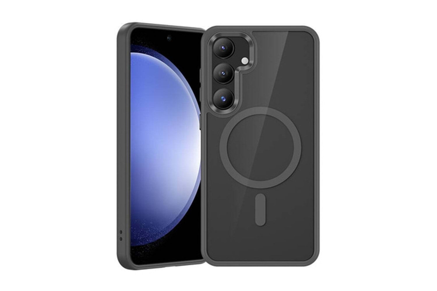 Benks Transparent Case With TPU Frame S24-S25 Black