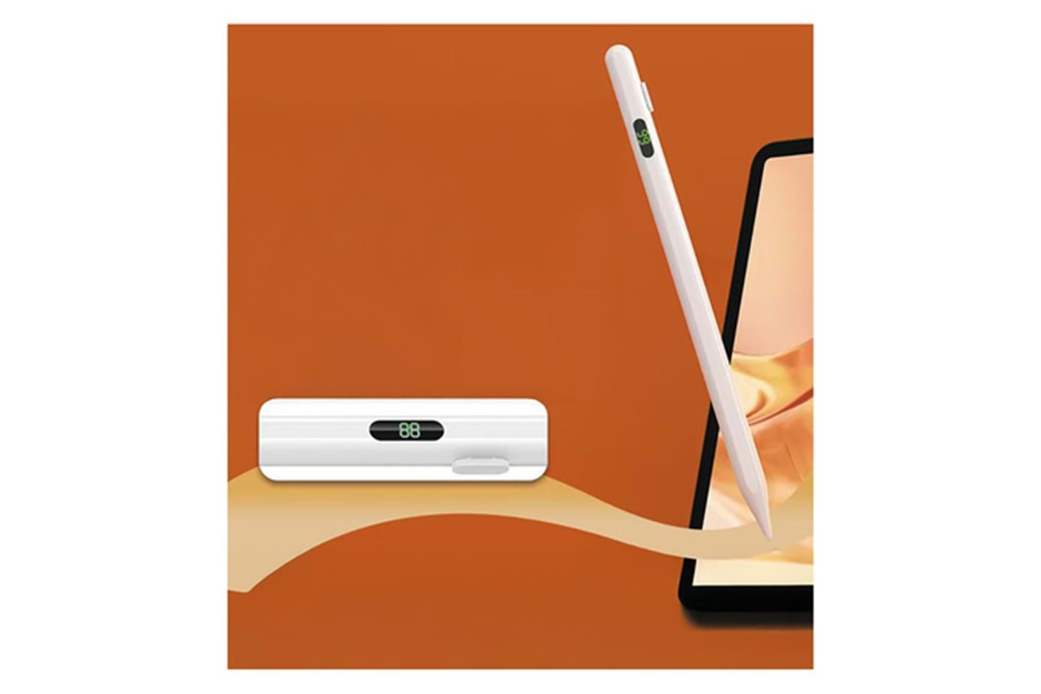 Zore Pencil 18 Stylus Universal Dijital Led Göstergeli Dokunmatik Tablet Kalemi