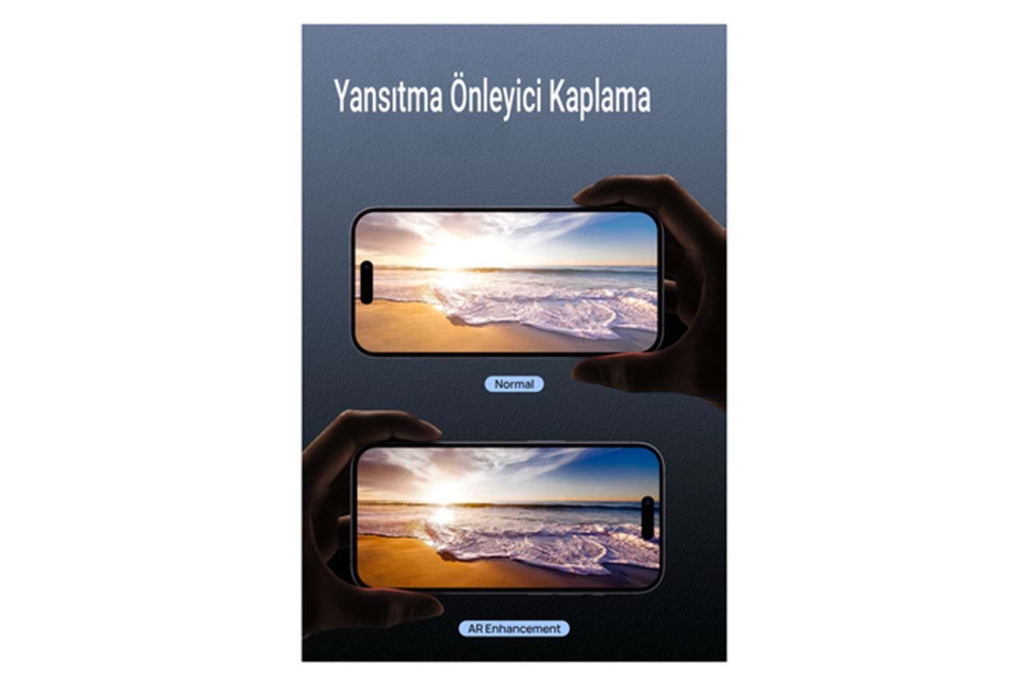 URR Apple iPhone 15 Titanium Alloy AR Kamera Lens Koruyucu - Mavi-Siyah