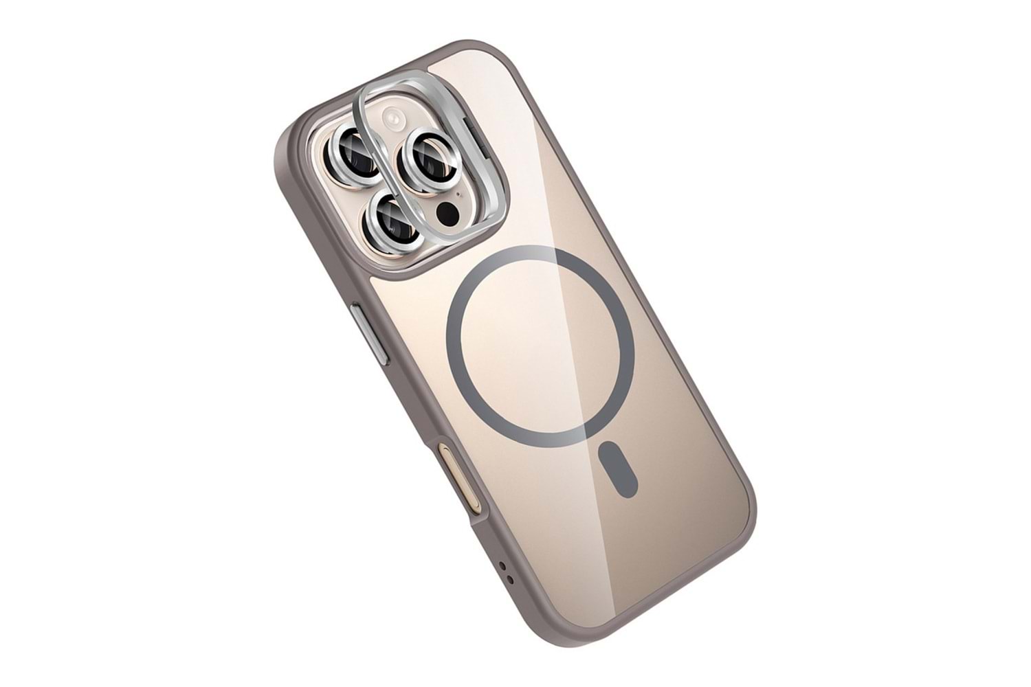 Joko Apple iPhone 16 Pro Max Remim Lensli Magsafe Standlı Kapak