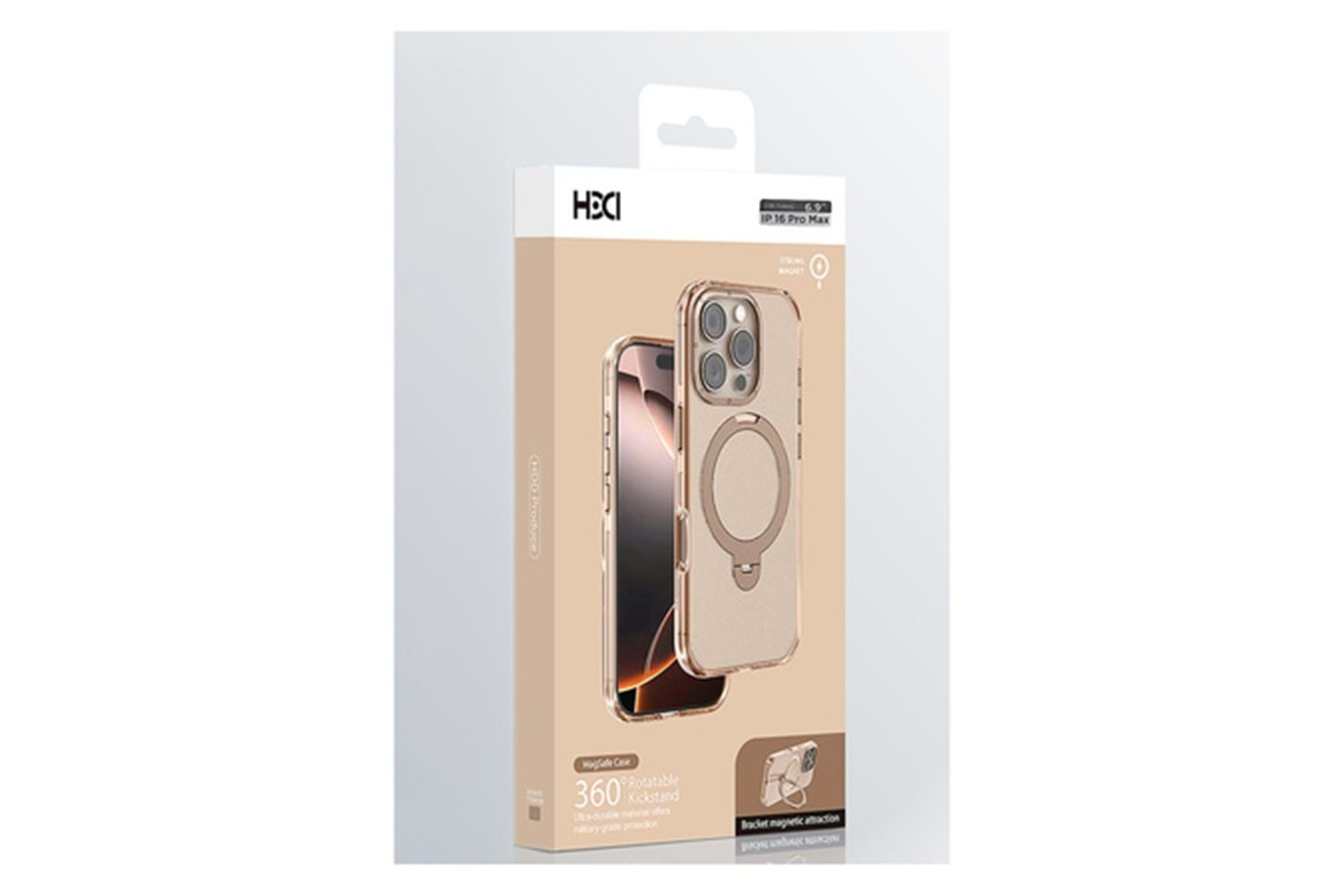 HDD Apple iPhone 16 Pro Max HBC-338 Andes Magsafe Standlı Kapak