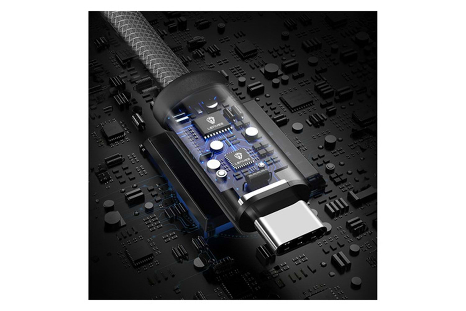 Lenyes LC537 Braided Data Cable 27w TC-I Gun