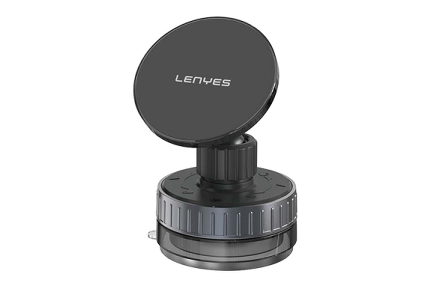 Lenyes CR192 Magnetic Phone Holder With Vacuum Sucker Black