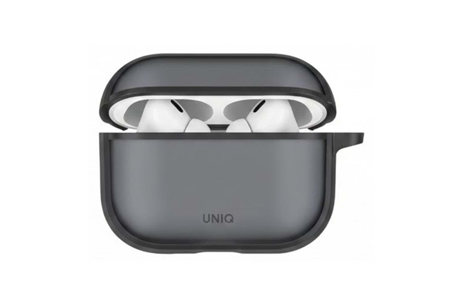 Uniq Airpods Pro 3 (3.nesil) Veren Frosted Hang Kılıf - Siyah