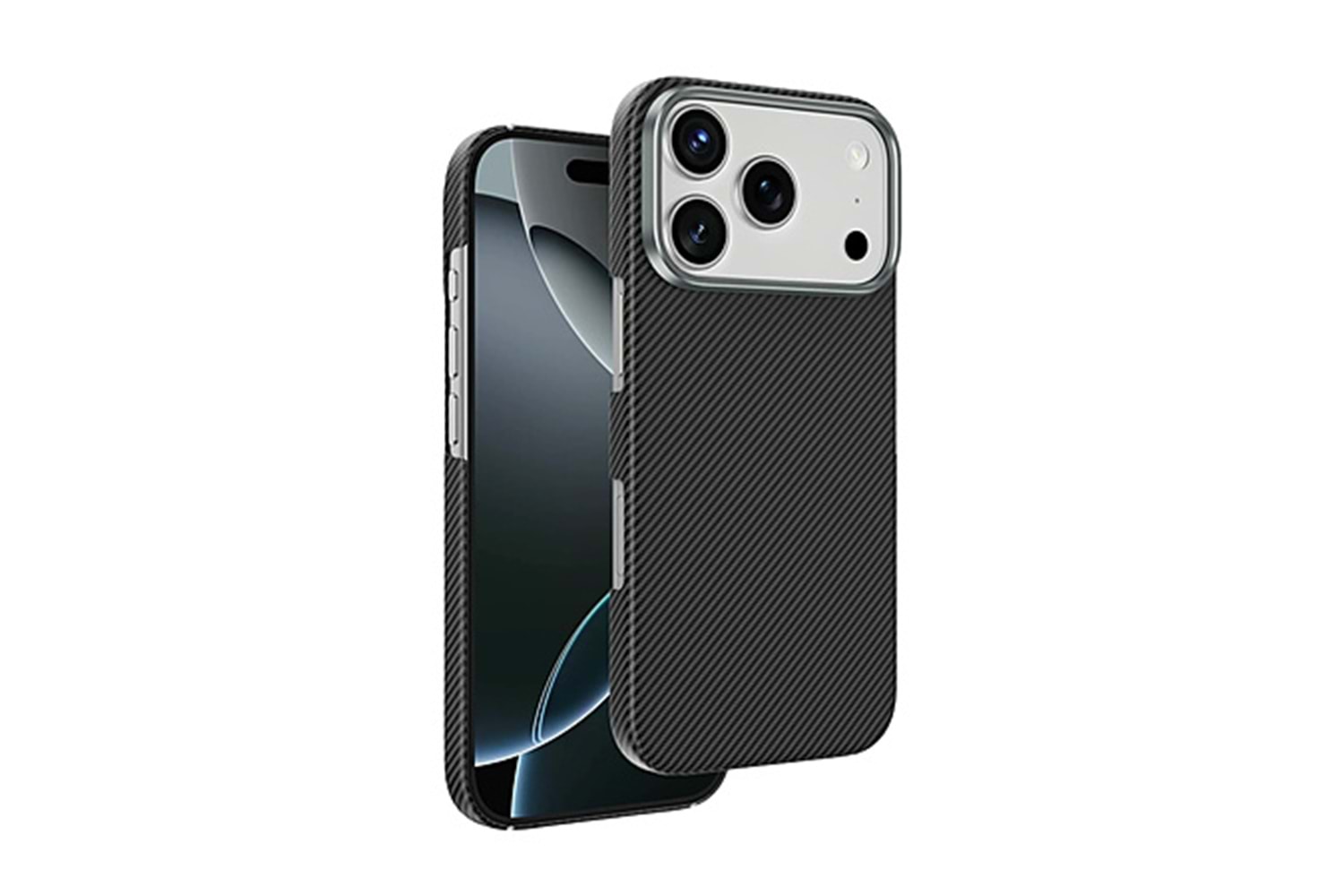Keephone Apple iPhone 17 Pro Max Kevlar Sweden Magsafe Kılıf - Lacivert