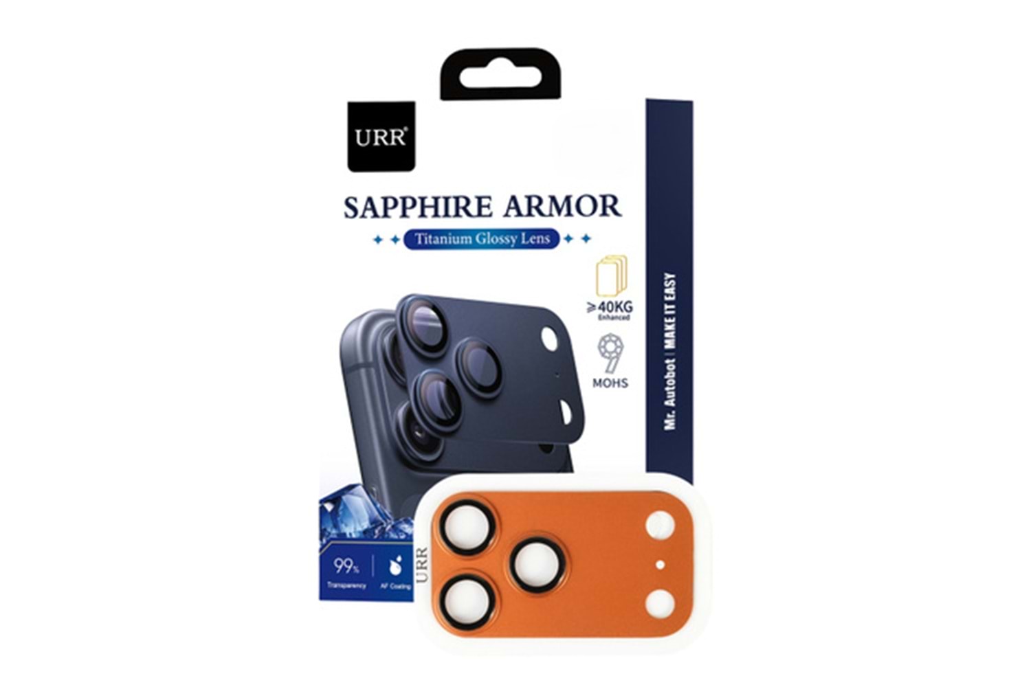 URR Apple iPhone 17 Pro Max- 17 Pro Sapphire Armor Kamera Lens Koruyucu