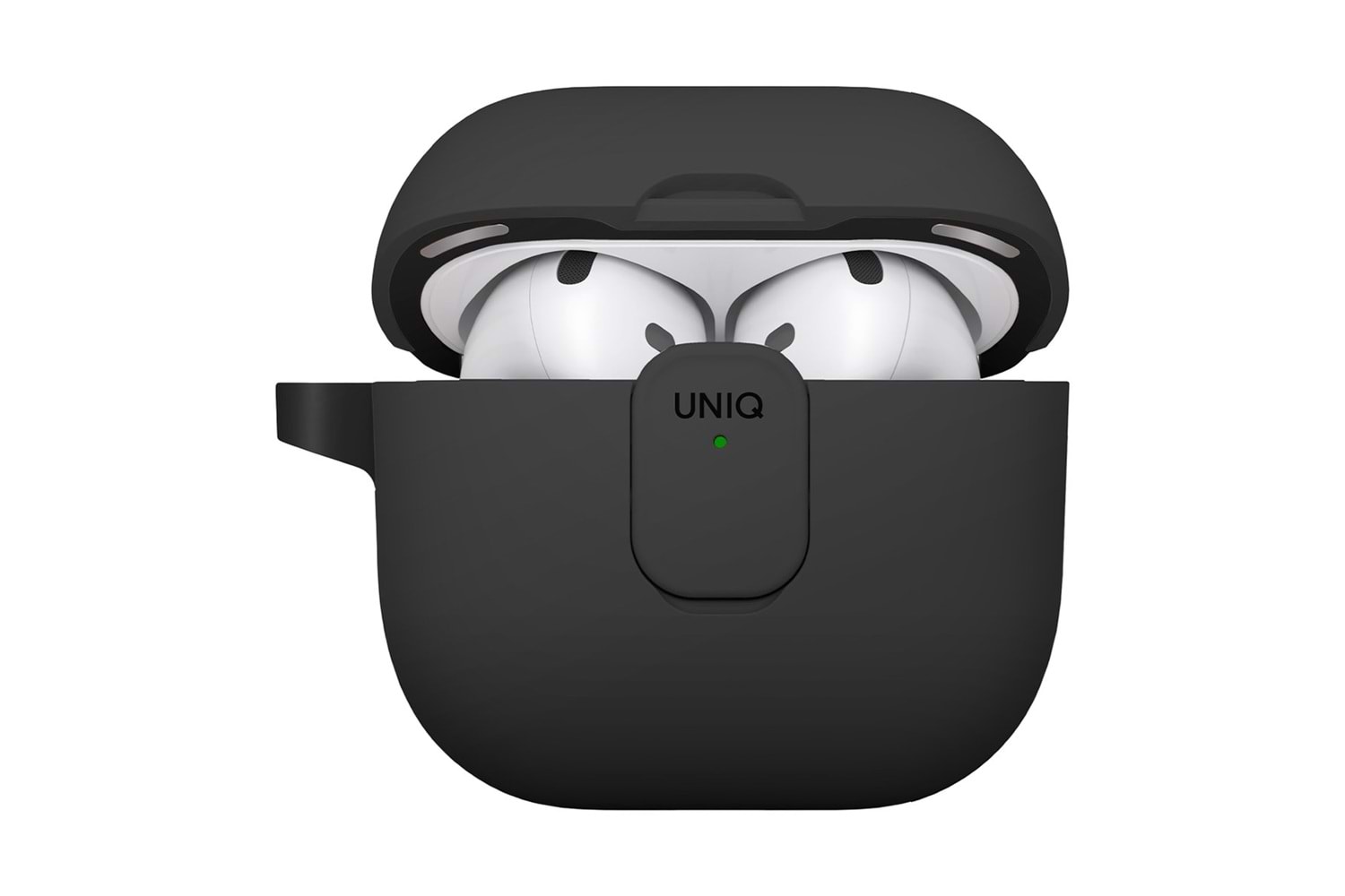 Uniq Airpods 4 (4.nesil) Clyde Kilitli Kılıf - Siyah