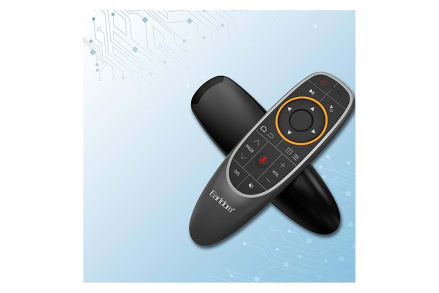 Earldom Rm01 Kumanda Smart Tv Fly Air Mouse Sesli Komut Tv Box Pc Telefon Ve Fare Özellikli Kablosuz 2.4g