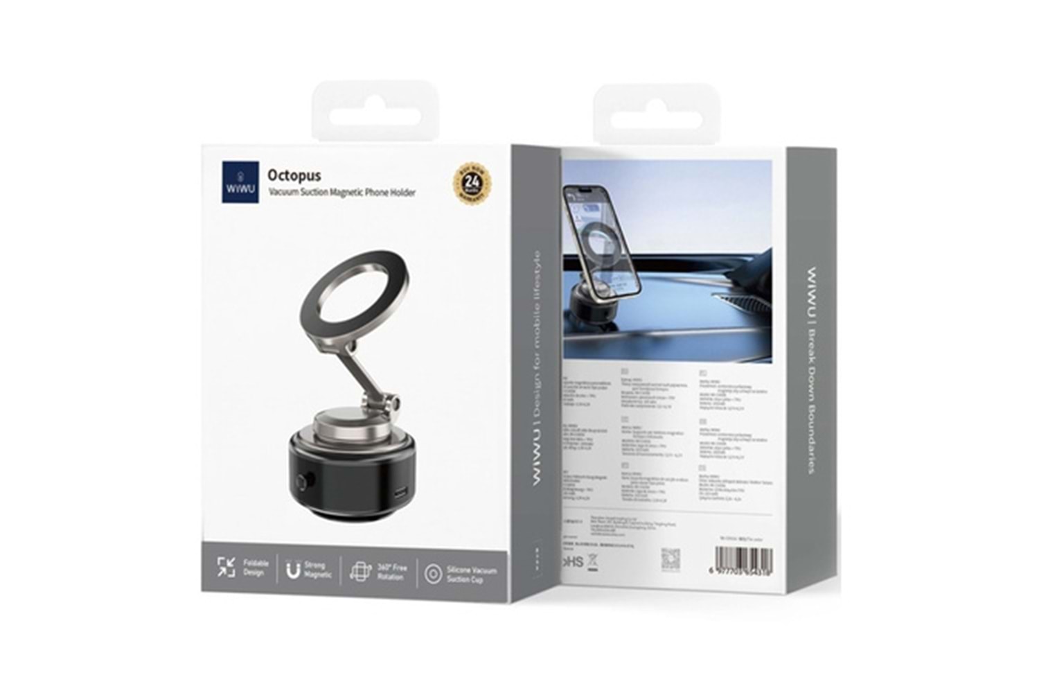 Wiwu Wi-CH056 Type-C Port Electric Vacuum Feature Magnetic Phone Holder
