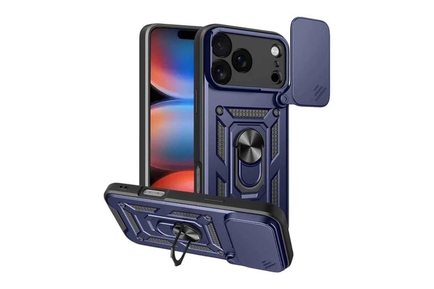 UNIQ 17 PRO MAX LENS KORUYUCUSU LACİVERT