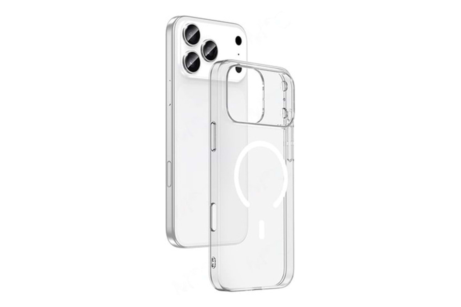Apple iPhone 17 Pro Max -17 Pro Kılıf M-safe Şarj Özellikli Yıldız Simli Arka Yüzey Coehl Lyra Kapak