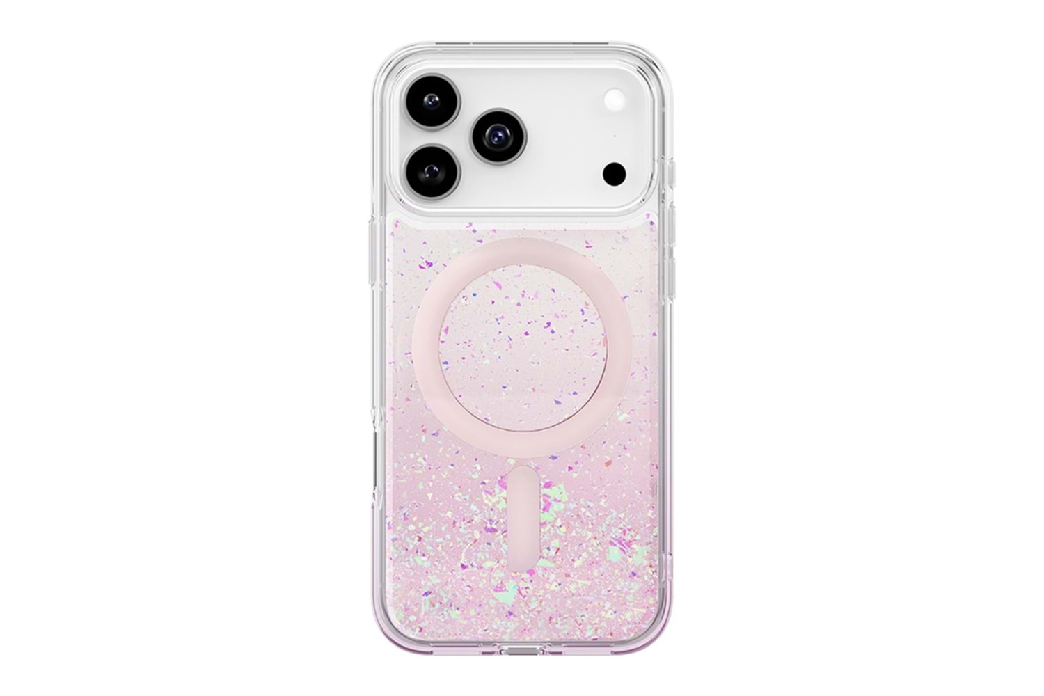 Apple iPhone 17 Pro Max -17 PRO Kılıf M-safe Şarj Özellikli Hologram Parçalı Coehl Rosara Kapak