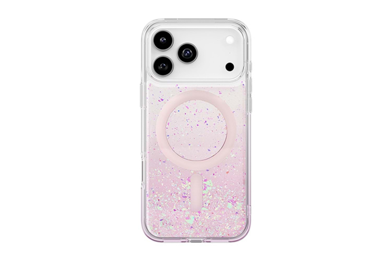 Apple iPhone 17 Pro Max -17 PRO Kılıf M-safe Şarj Özellikli Hologram Parçalı Coehl Rosara Kapak