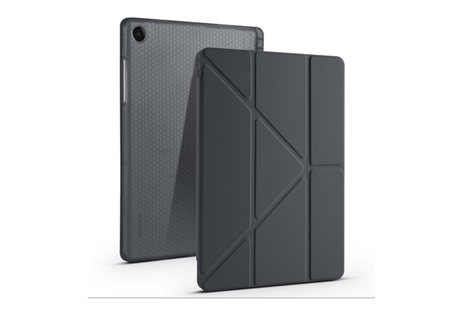 Galaxy Tab A11 Plus - Galaxy Tab A9 Plus Kılıf Zore Tri Folding Kalem Bölmeli Standlı Kılıf