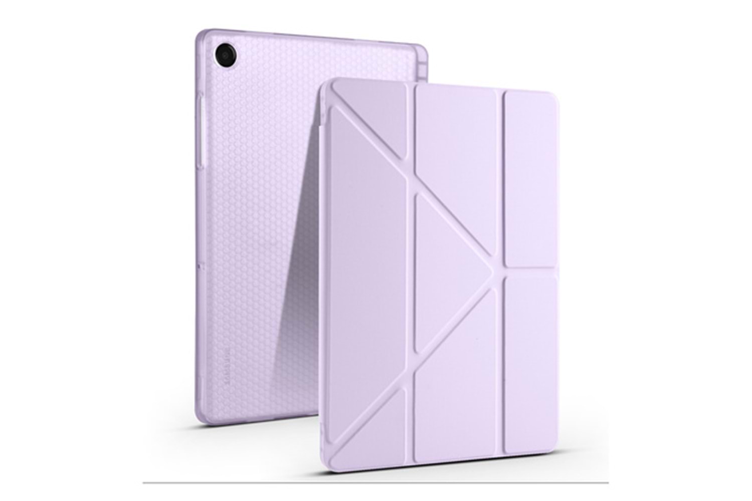 Galaxy Tab A11 Plus - Galaxy Tab A9 Plus Kılıf Zore Tri Folding Kalem Bölmeli Standlı Kılıf
