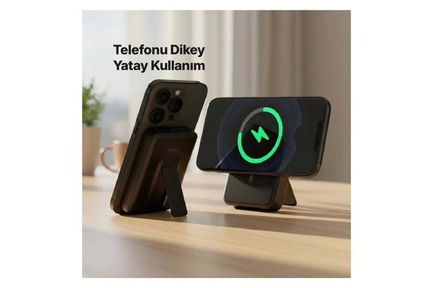 Ttec Recharger M 10.000MAH Magsafe Uyumlu Pd 20W Stantlı Kablosuz/Kablolu Taşınabilir Hızlı Şarj Aleti/Powerbank 2BB240