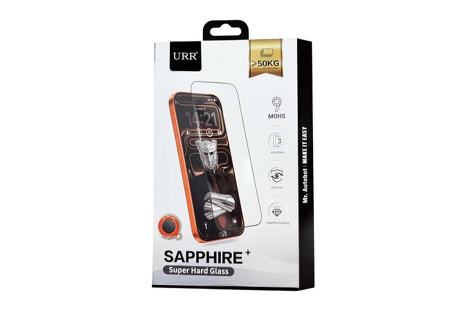 URR Apple iPhone 17 Sapphire Plus Cam Ekran Koruyucu - Şeffaf