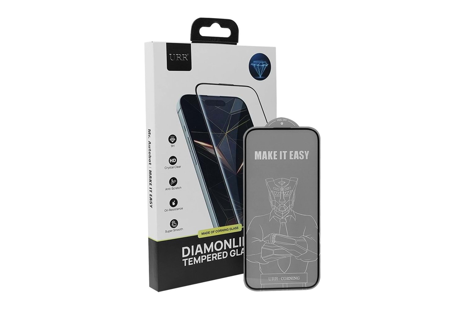 URR Apple iPhone 17 Air Diamonlike Corning Glass 3X Shatterproof Sapphire Cam Ekran Koruyucu