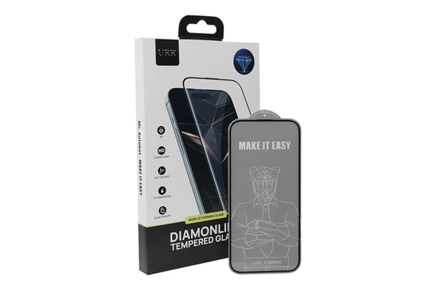 URR Apple iPhone 17 Air Diamonlike Corning Glass 3X Shatterproof Sapphire Cam Ekran Koruyucu