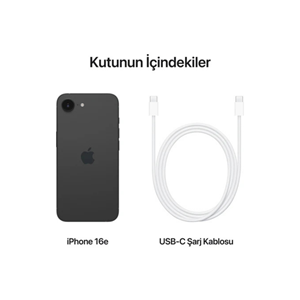 iPhone 16e 128GB (MD1Q4TU/A) - Siyah