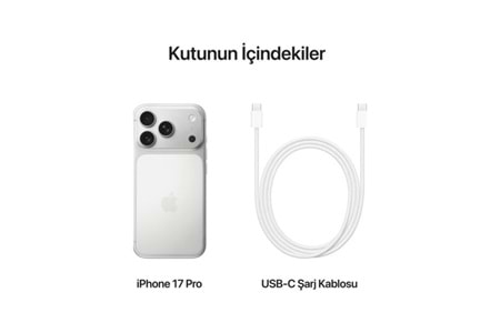 iPhone 17 Pro 256GB Gümüş