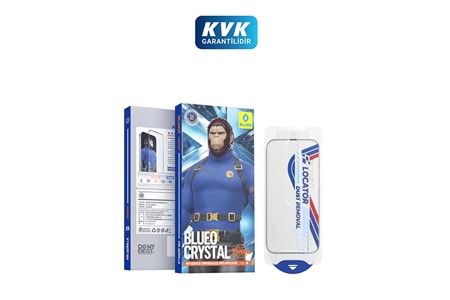 Blueo iPhone 18 Pro Uyumlu Crystal 3X Çizilmez 7 Mohs Ekran Koruyucu Cam