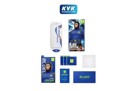 Blueo iPhone 18 Pro Uyumlu Crystal 3X Çizilmez 7 Mohs Ekran Koruyucu Cam