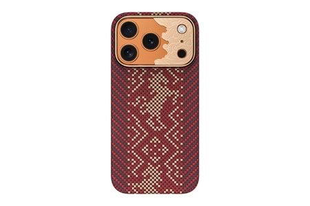 Apple iPhone 17 Pro Kılıf M-safe Şarj Özellikli Karbon Fiber Tasarımlı Benks Knight ArmorAir Kevlar Kapak