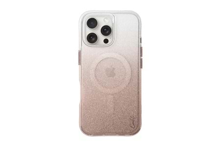 Apple iPhone 16 Pro Kılıf M-safe Şarj Özellikli Simli Arka Yüzey Askı Aparatlı Coehl Lumino Kapak