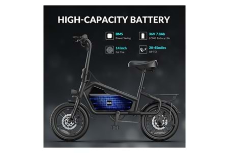 HİFREE 5TH WHEEL ELECTRİC BİCYCLE POWER TRAİL SİYAH