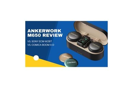 AnkerWork M650 Siyah A3320 Yaka Mikrofonu