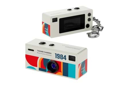 Smate G6 Thumb 1080P Hd Video Kayıtlı Retro Tasarım Taşınabilir Mini Dijital Kamera Sarı