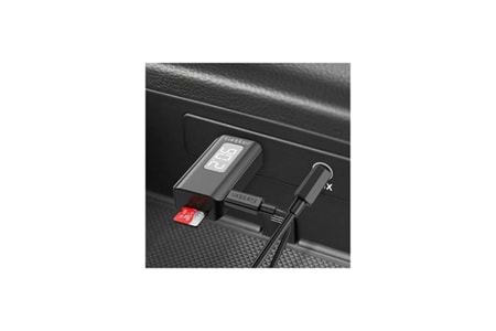 Earldom BR17 BT 5.3 SD Kart ve Aux Çıkışlı Arama Destekli Dijital Ekranlı 2in1 USB FM Transmitter