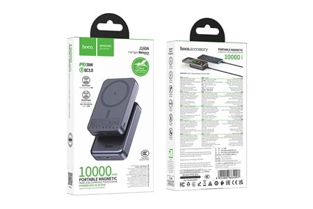 Hoco. J160A Original 10.000mAh PD20W MagSafe Manyetik Powerbank