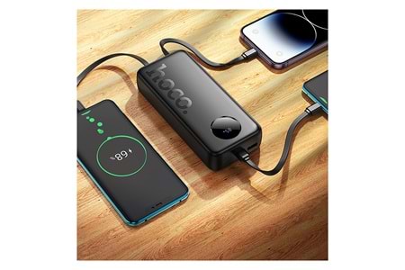 Hoco. J132A Sabio 20.000mAh PD20W Dahili 3 Kablolu Hızlı Şarj Powerbank