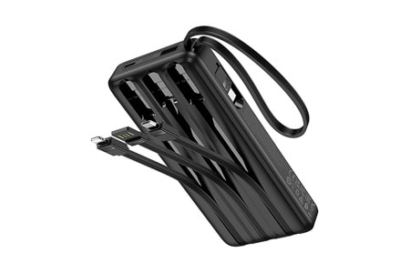 Hoco. J146 Night Tide 10.000mAh LED Göstergeli 4 Kablolu Powerbank