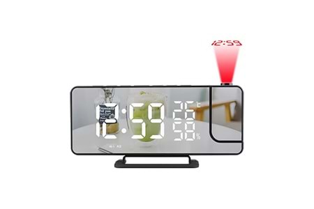 Projeksiyon Özellikli LED Dijital Masa Saati - JTX-019