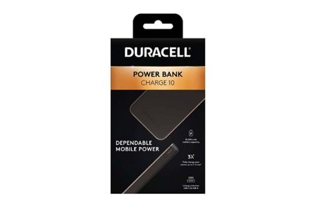 Duracell Slimline Power Bank 18W 10000mAh DRPB3010A