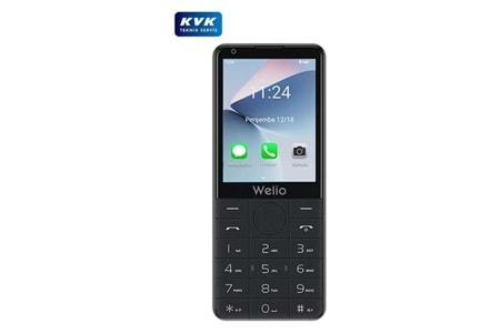 Welio Wkey T502 Kameralı Tuşlu Cep Telefonu Siyah
