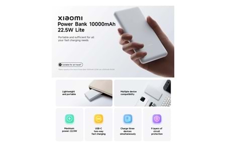 Smartmi 10000mAh Wireless Power Bank Lite Beyaz