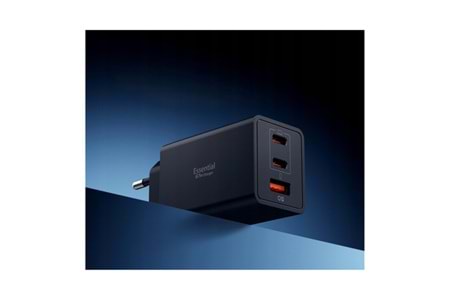 Spigen 67W USB-C + USB-A 3 Port Hızlı Şarj Aleti PPS 2.0 Desteği GaN Pro Destekli Type-C Black - ACH09458