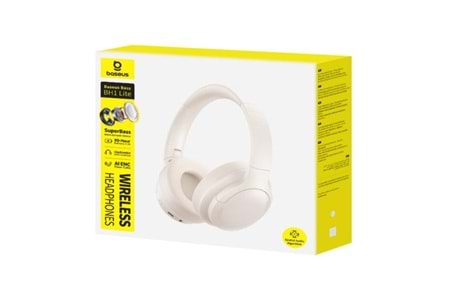 Baseus Bass BH1 Lite Beyaz Kulak Üstü Bluetooth Kulaklık