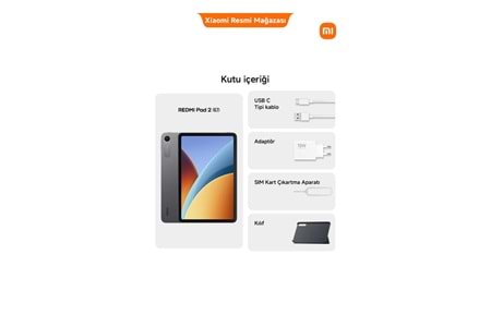 Xiaomi Redmi Pad 2 (9.7) 4GB RAM 64GB Gri (Xiaomi Türkiye Garantili)