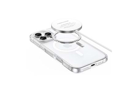 Keephone Apple iPhone 16 Pro Max Non Yellow Şeffaf Magsafe Kılıf - Şeffaf