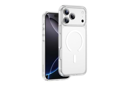 Keephone Apple iPhone 17 Pro Non Yellow Şeffaf Magsafe Kılıf - Şeffaf