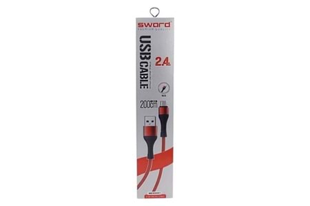 Sword SW-C211 USB-A To micro 2m Kablo
