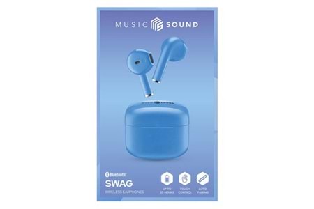 CELLULARLINE Music Sound Swag TWS Bluetooth Kulak İçi Kulaklık Mavi