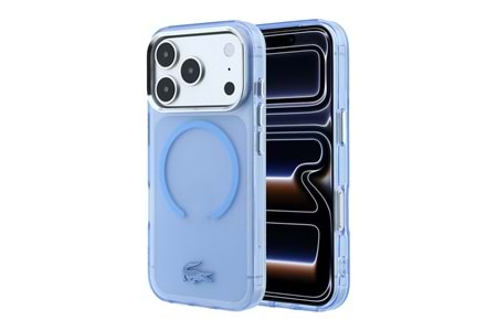 Apple iPhone 18 Pro Kılıf Lacoste Orjinal Lisanslı M-safe C-Magnet İkonik Timsah Logolu IML Frosted Kapak